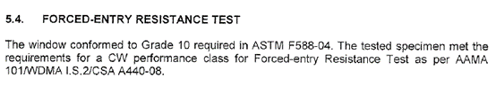 Heritage Wood - Forced Entry Resistance Test