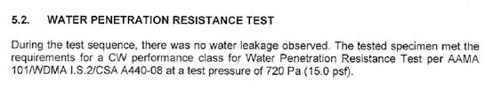 Heritage Wood - Water Penetration Test